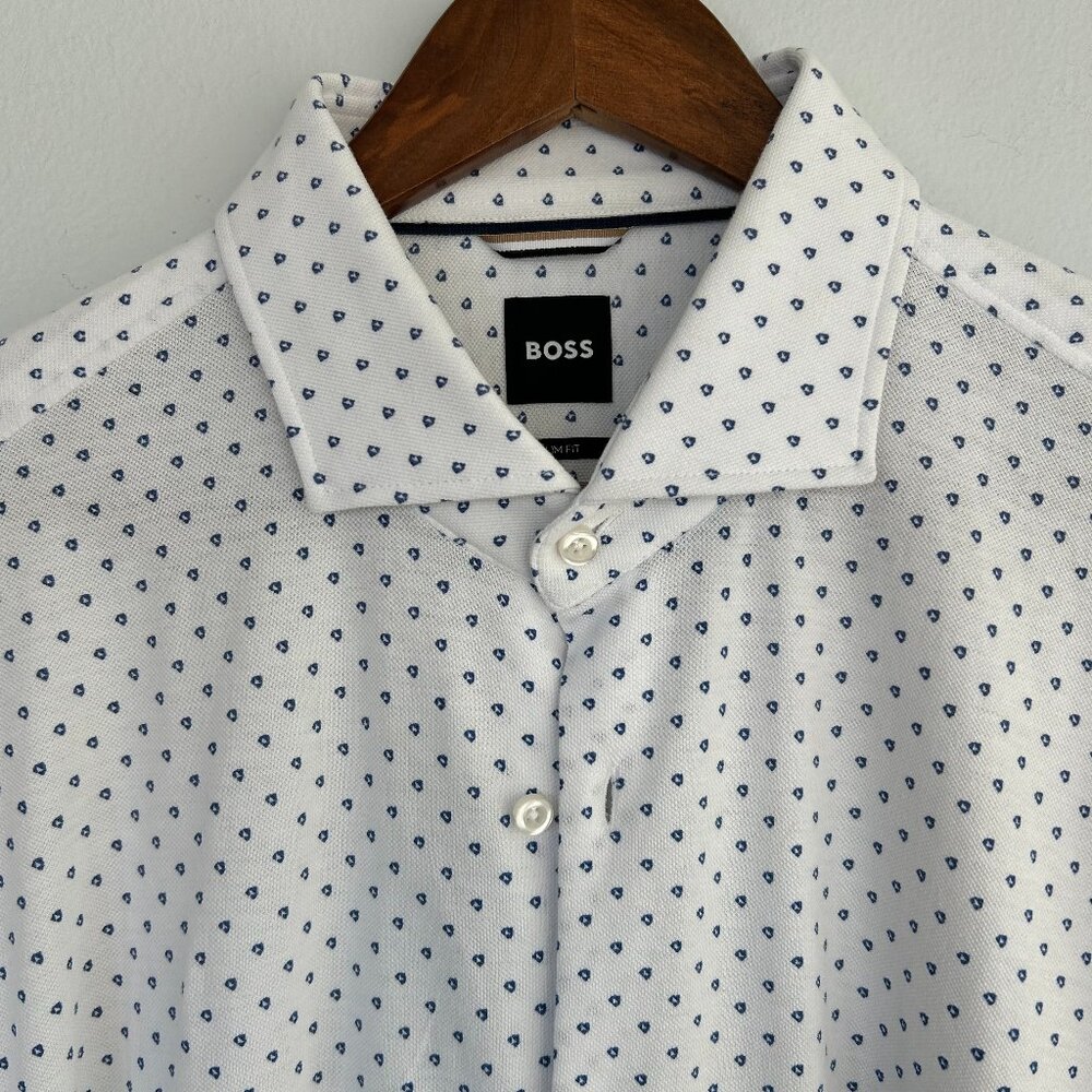 Boss Hank Slim Fit Stretch Performance Dress Shirt
